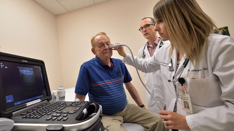 Integrated bedside ultrasound training in the inpatient and outpatient settings